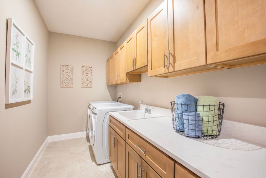 Furnished interior in a model home at Lehigh Acres Premier in Lehigh Acres (Image 9). Furnished interior in a model home at Lehigh Acres Premier in Lehigh Acres (Image 9).