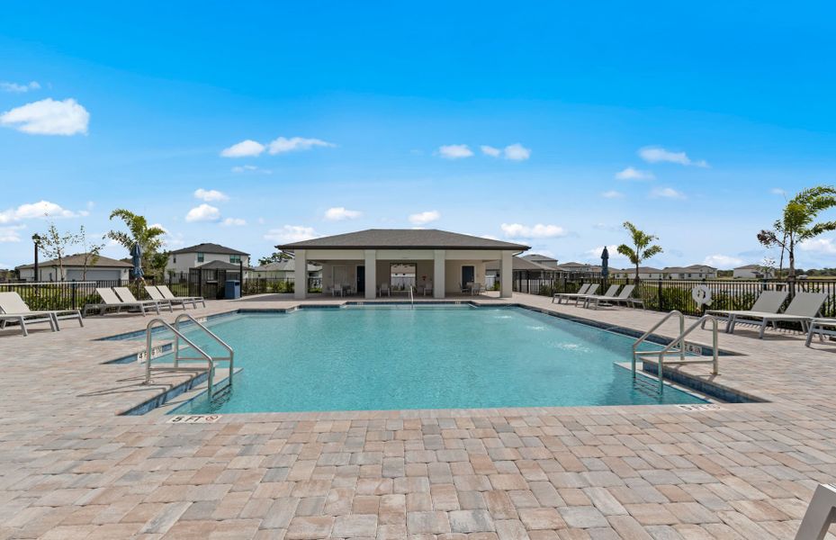 new homes for sale in Lehigh Areas at Whispering Lakes which features a private community pool