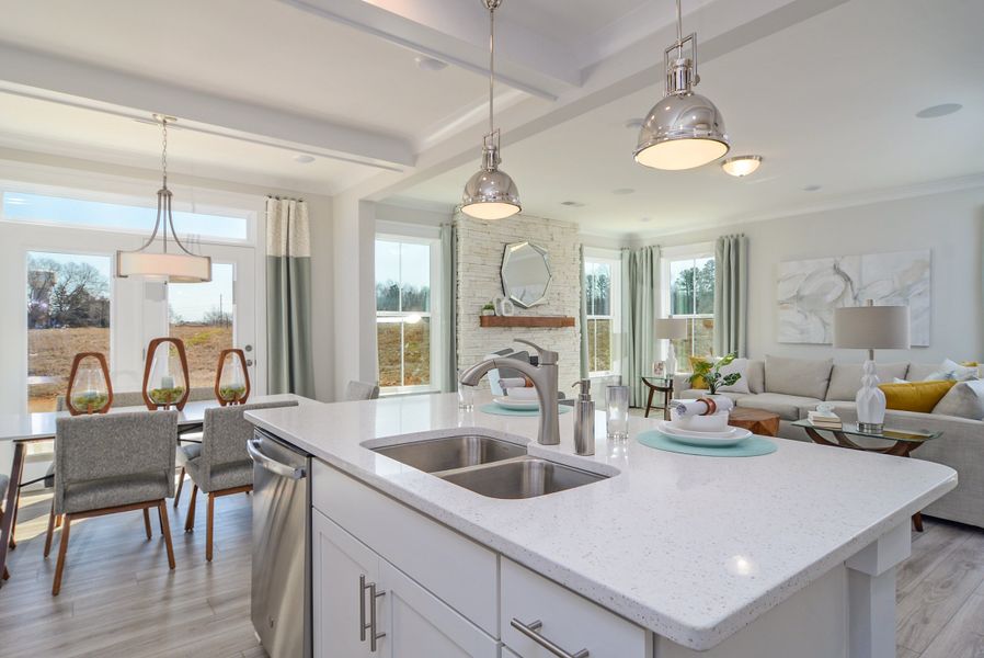 Furnished interior in a model home at Highland Park in Roebuck (Image 3). Furnished interior in a model home at Highland Park in Roebuck (Image 3).