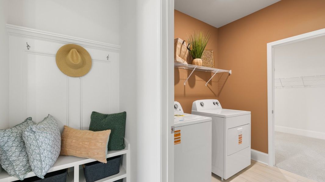 Furnished interior in a model home at Hamptons at Riverwood North in Dallas (Image 34).