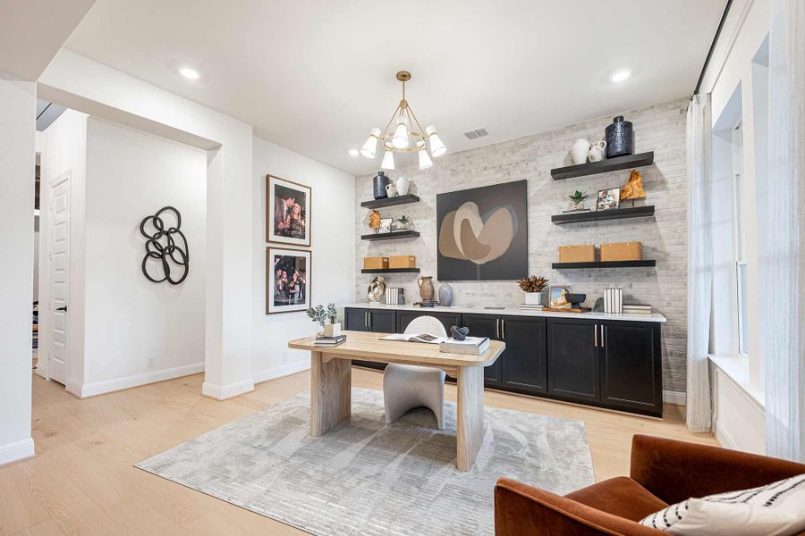 Furnished interior in a model home at Thornebrook in Bulverde (Image 8). Furnished interior in a model home at Thornebrook in Bulverde (Image 8).