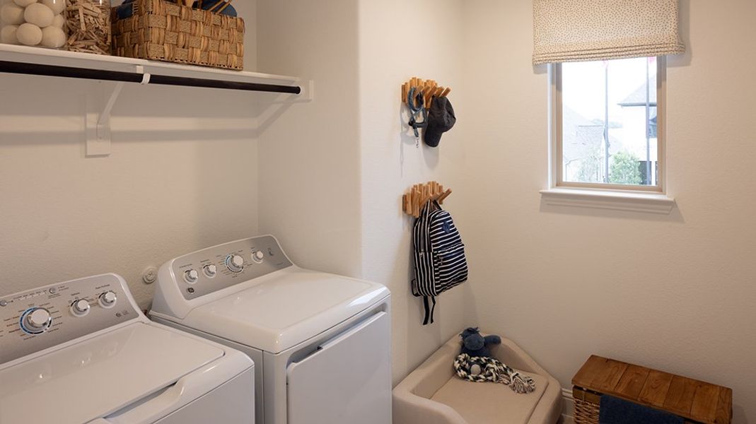 Furnished interior in a model home at North Sky Celina in Celina (Image 26). Furnished interior in a model home at North Sky Celina in Celina (Image 26).