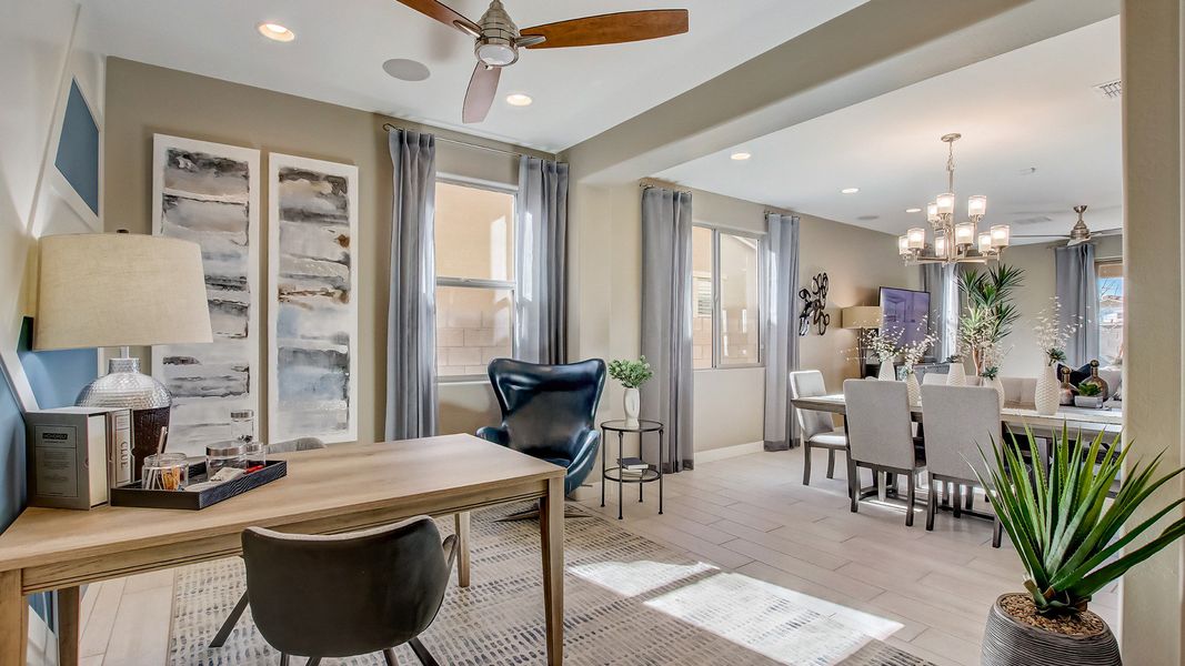 Furnished interior in a model home at The Lakes at Rancho El Dorado in Maricopa (Image 35). Furnished interior in a model home at The Lakes at Rancho El Dorado in Maricopa (Image 35).