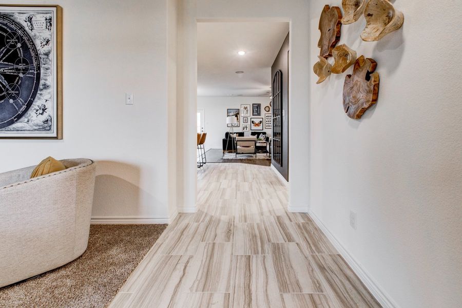 Furnished interior in a model home at Palmilla Springs in Fort Worth (Image 9).