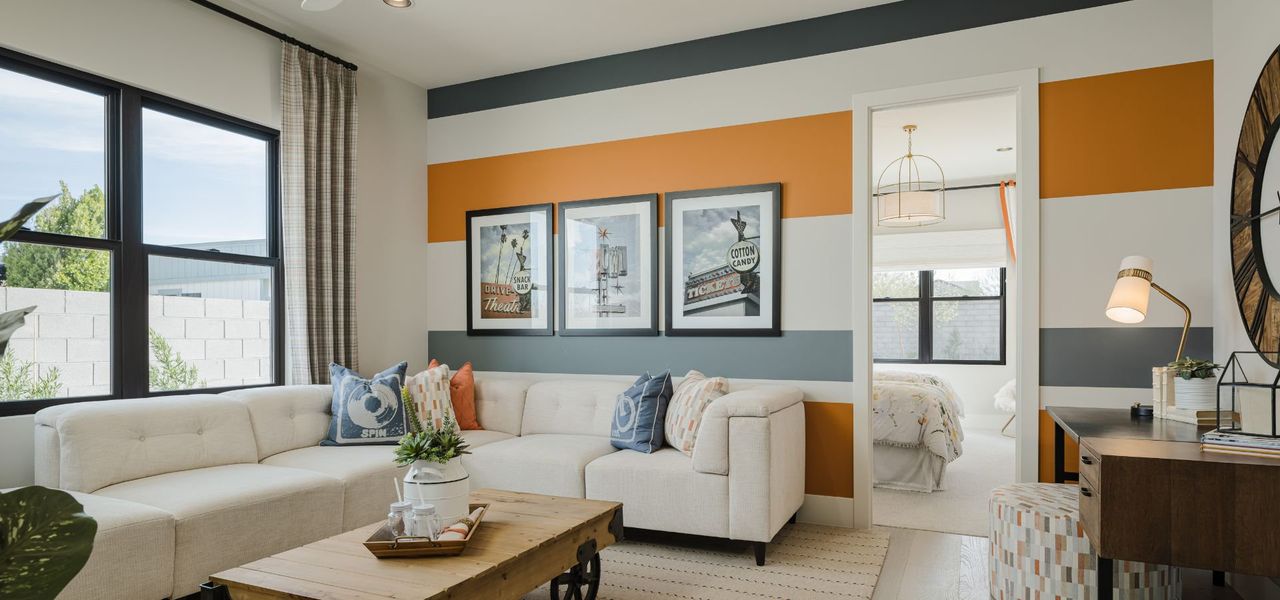 Furnished interior in a model home at Stone Crest in Gilbert (Image 23). Furnished interior in a model home at Stone Crest in Gilbert (Image 23).
