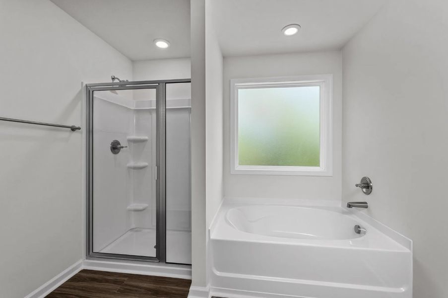 Furnished interior in a model home at Portrait Hills in Aiken (Image 24).