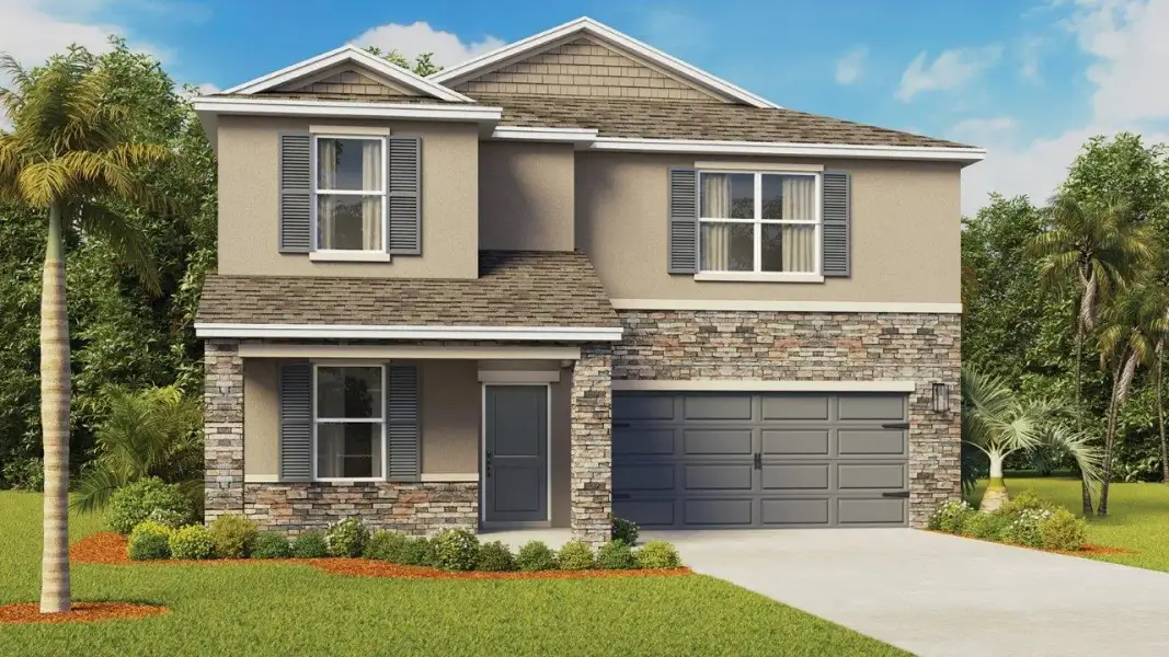 Front exterior of a home in the James Landing community, located in Leesburg, FL (Image 5).