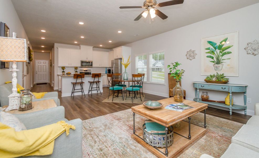 Furnished interior in a model home at Windsor Townhomes in North Augusta (Image 5).