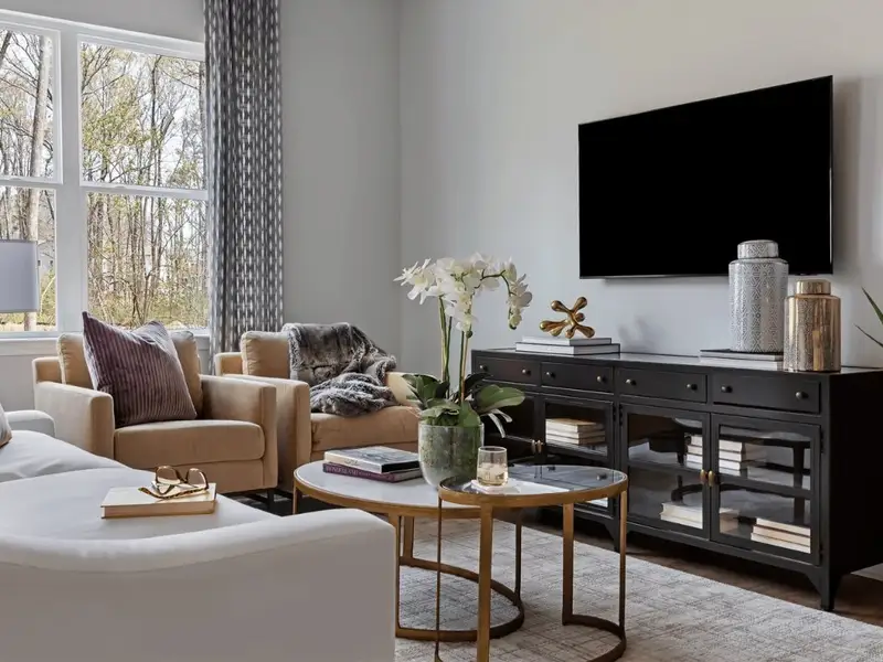 Furnished interior in a model home at Amplitude in Charlotte (Image 5). Furnished interior in a model home at Amplitude in Charlotte (Image 5).