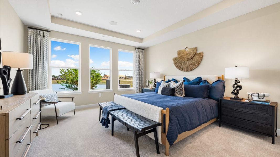 Furnished interior in a model home at Indigo Creek in Apollo Beach (Image 13). Furnished interior in a model home at Indigo Creek in Apollo Beach (Image 13).