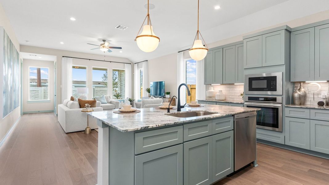 Furnished interior in a model home at Alexander in Pearland (Image 8).