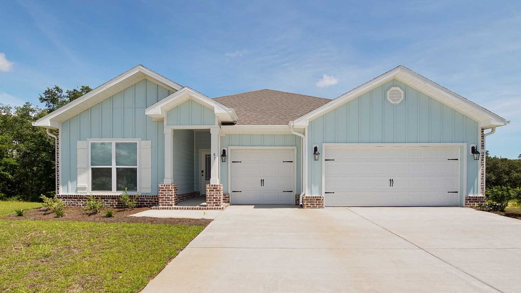 Front exterior of a home in the Holley Grove at Peach Creek - Waterfront Homes community, located in Santa Rosa Beach, FL (Image 2).