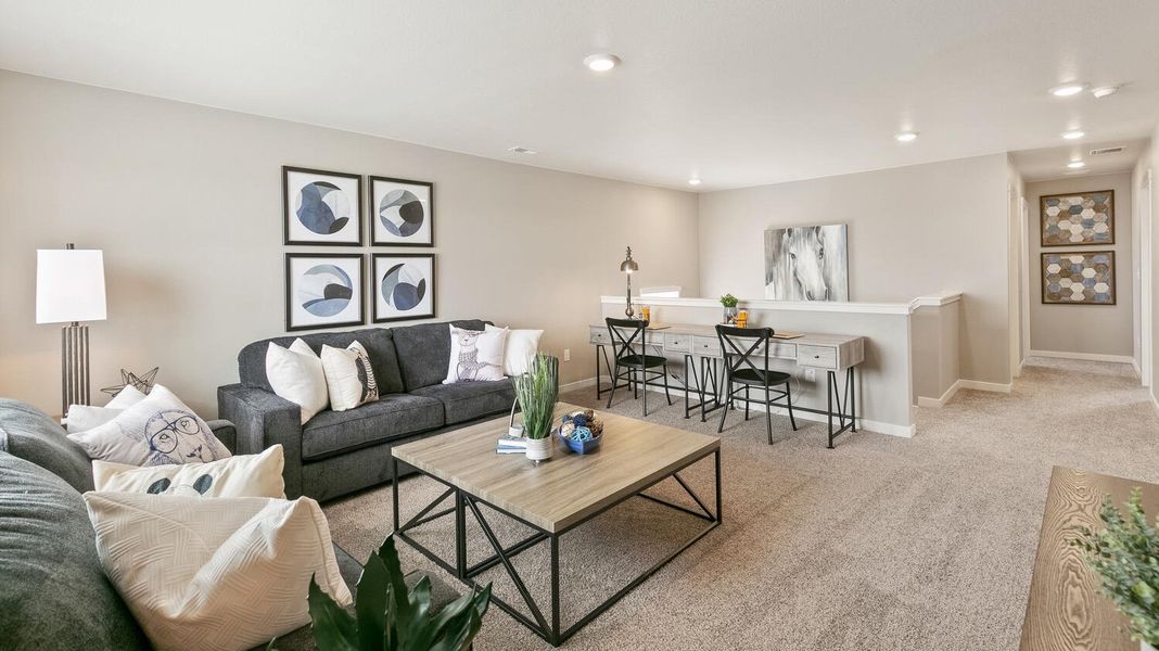 Furnished interior in a model home at Northridge Estates in Greeley (Image 5).