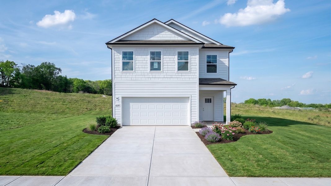 Exterior of Jasmine plan home built in Smyrna, TN