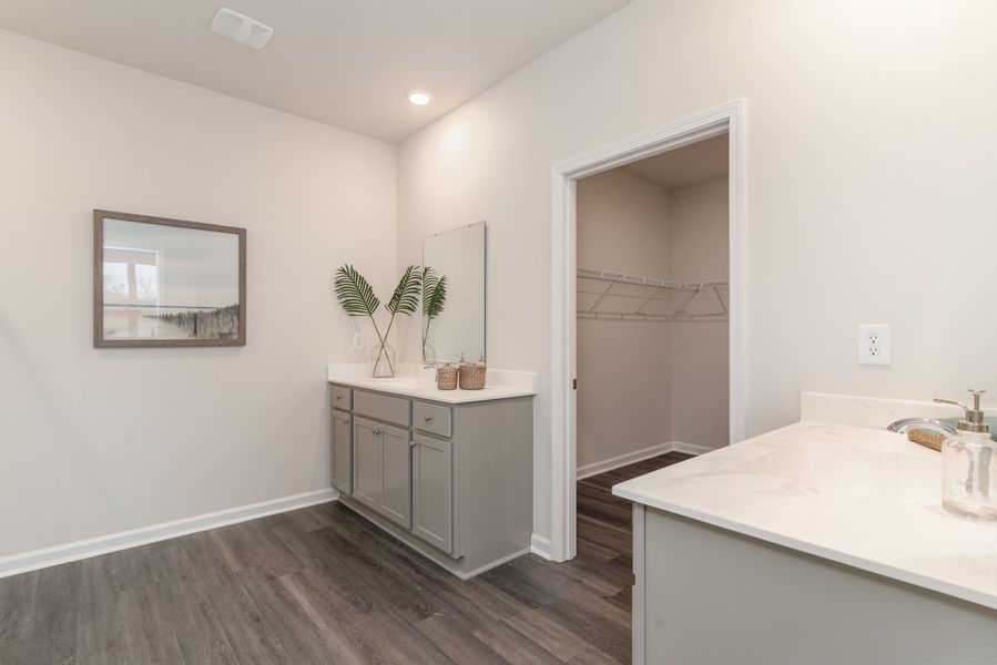 Furnished interior in a model home at Kingston Bay in Conway (Image 22).