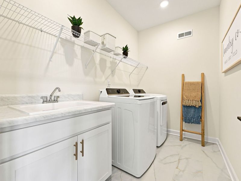 Furnished interior in a model home at Montrose in Aberdeen (Image 65).