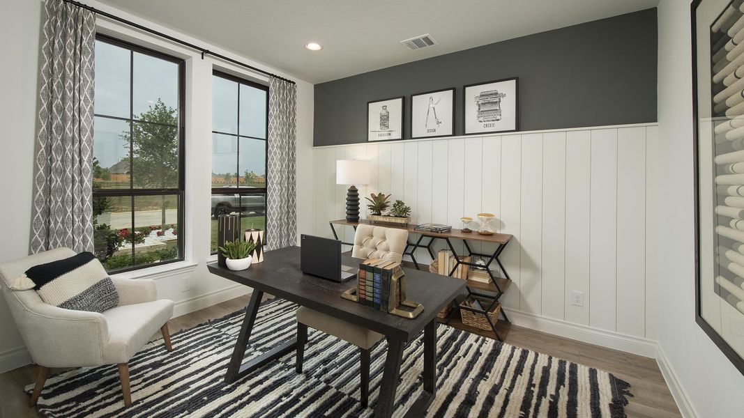 Furnished interior in a model home at Candela South 50' in Richmond (Image 15).