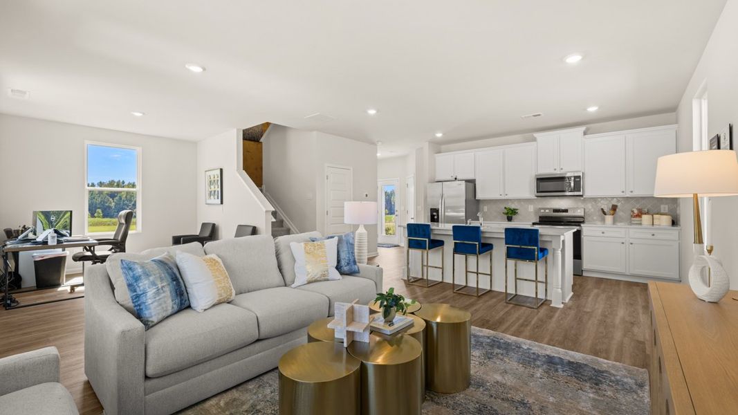 Furnished interior in a model home at Brookland Commons in Monroe (Image 14).