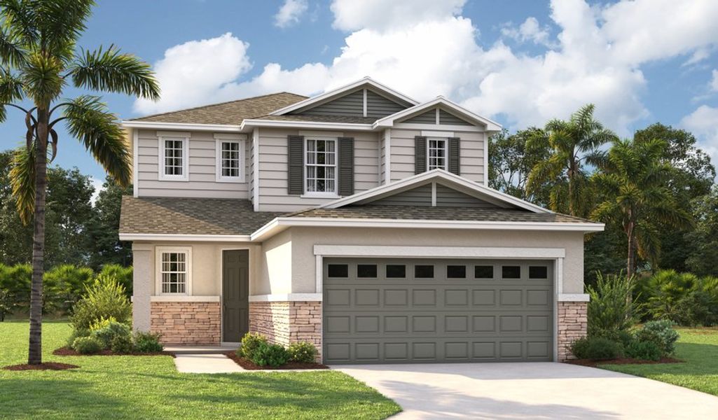 Front exterior of a home in the Pine Grove Reserve community, located in St. Cloud, FL (Image 13).