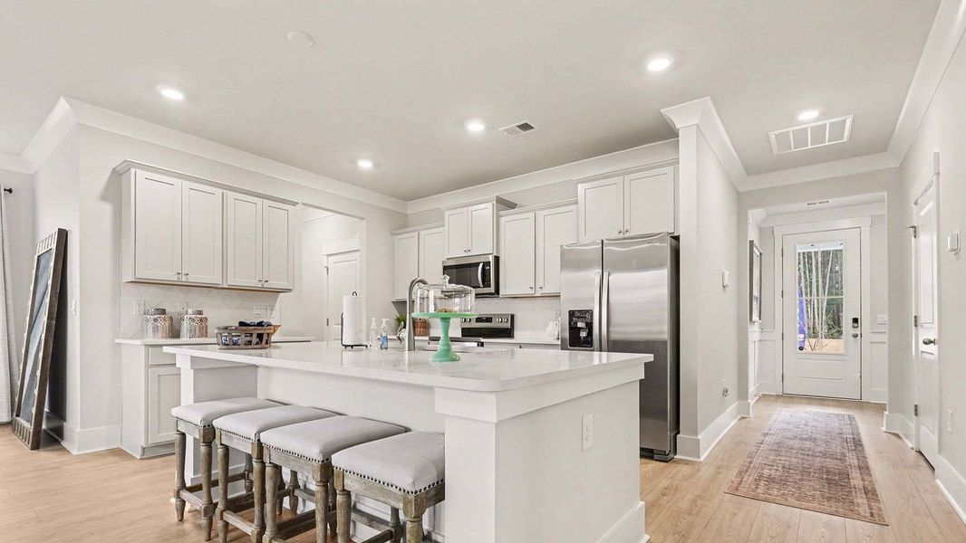 Furnished interior in a model home at Chapman Village in Conway (Image 3).