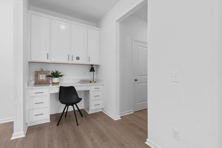 Furnished interior in a model home at Grandview Villas Townhomes in Pfafftown (Image 11).