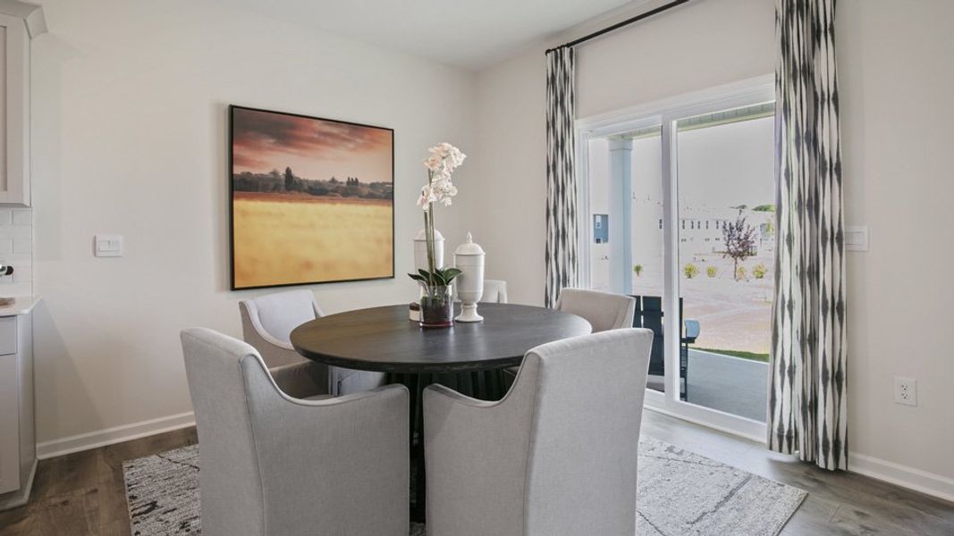 Furnished interior in a model home at The Reserve at Prestleigh in Wake Forest (Image 59).