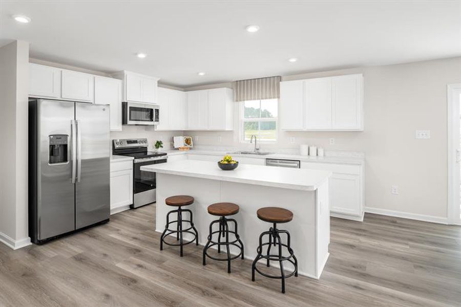 Kitchens complete with modern appliances, open layout, large islands and plenty of storage