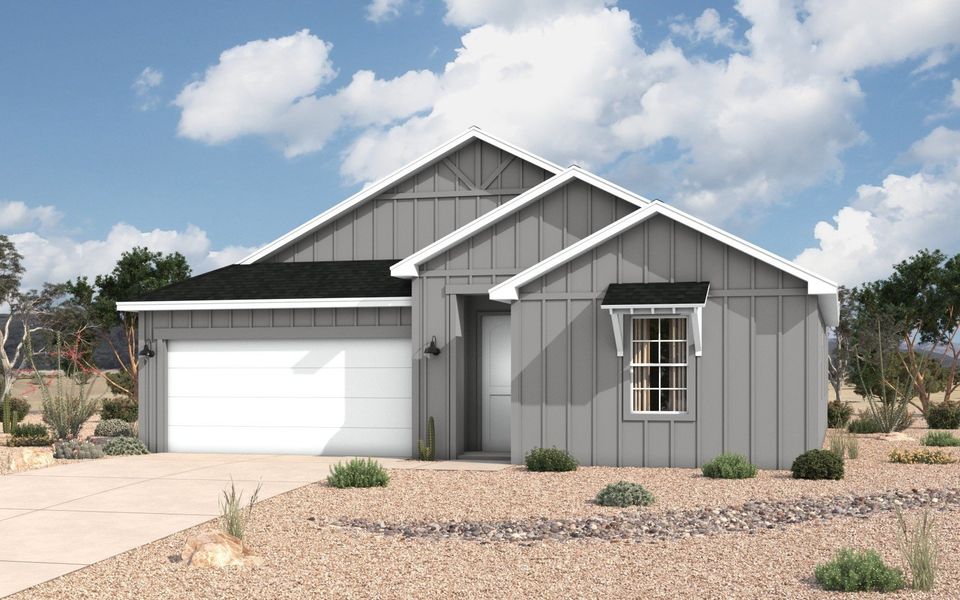 Front exterior of a home in the Verdancia community, located in El Paso, TX (Image 7). Front exterior of a home in the Verdancia community, located in El Paso, TX (Image 7).