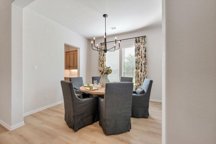 Furnished interior in a model home at Oak Grove Addition in Springtown (Image 6).