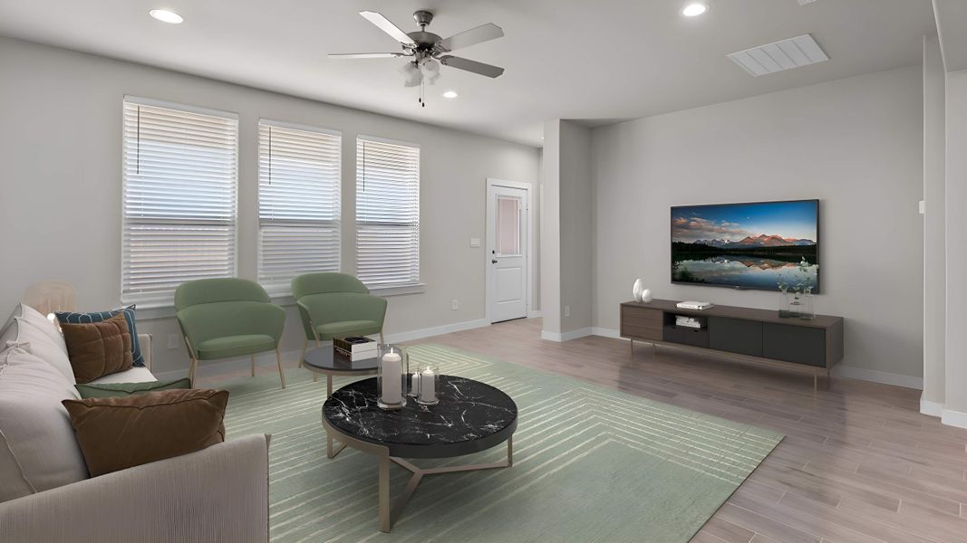 Furnished interior in a model home at Northwest Passage in Midland (Image 7). Furnished interior in a model home at Northwest Passage in Midland (Image 7).