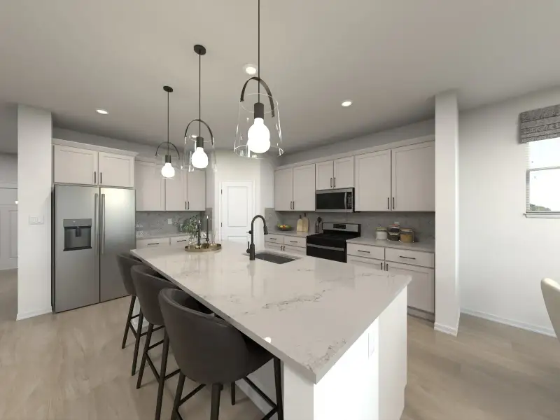 Furnished interior in a model home at Oaks at Lake Standish in Apopka (Image 11).