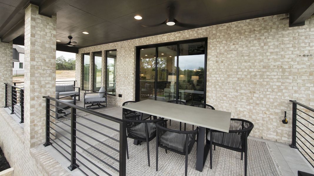 Furnished interior in a model home at Parten 65' in Austin (Image 23).