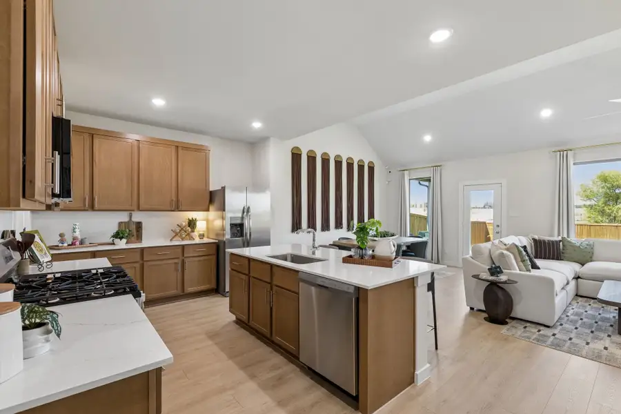 Furnished interior in a model home at Cibolo Hills West in Fort Worth (Image 11).