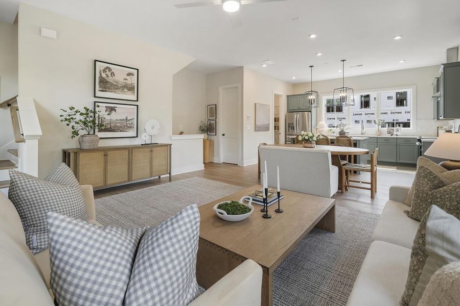 Furnished interior in a model home at BelleWether in Chattanooga (Image 16).