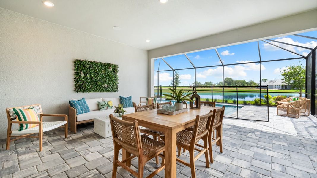 Furnished interior in a model home at Esplanade at Coasterra in Palmetto (Image 41).