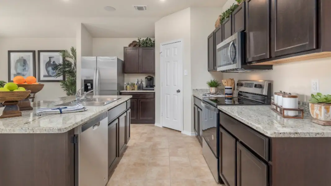 Furnished interior in a model home at Yowell Ranch in Killeen (Image 5).