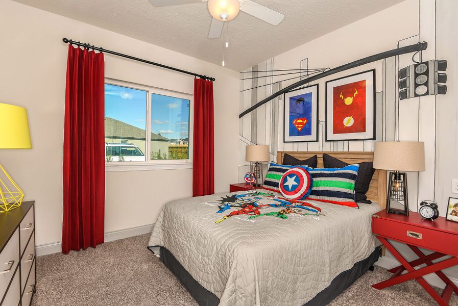 Furnished interior in a model home at John's Lake Landing - Cottage Series in Clermont (Image 12).