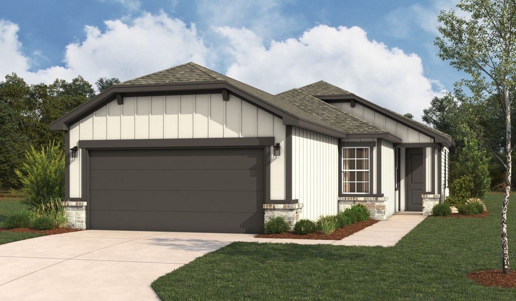 Front exterior of a home in the Veranda Designer community, located in San Antonio, TX (Image 4).