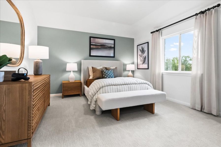 Furnished interior in a model home at The Reserve at Spiritas Ranch in Little Elm (Image 34).