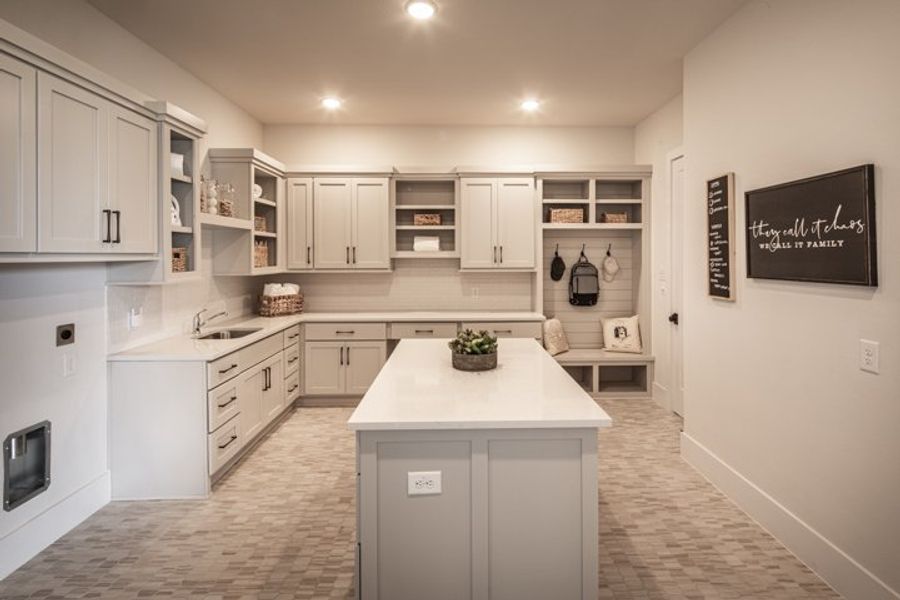 Furnished interior in a model home at Fulshear Run in Fulshear (Image 10).