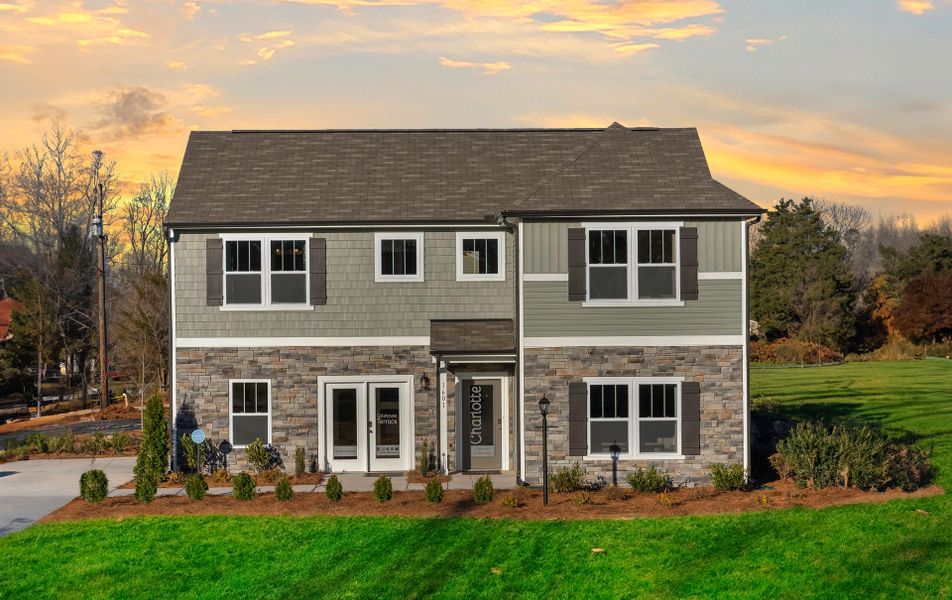 Front exterior of a home in the Gatehouse Manor community, located in Winston-Salem, NC (Image 1).