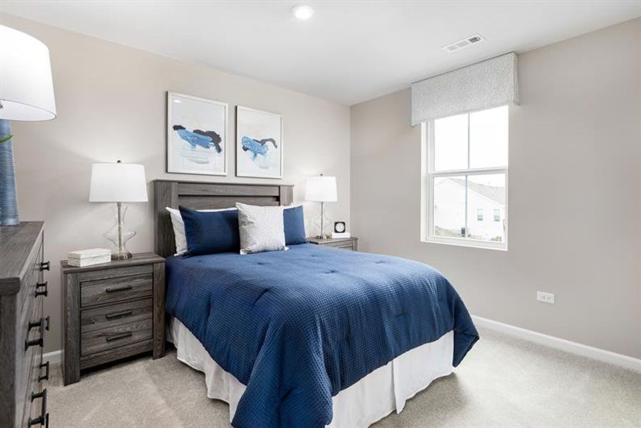 Furnished interior in a model home at Bozardt Farms in Charlotte (Image 10).