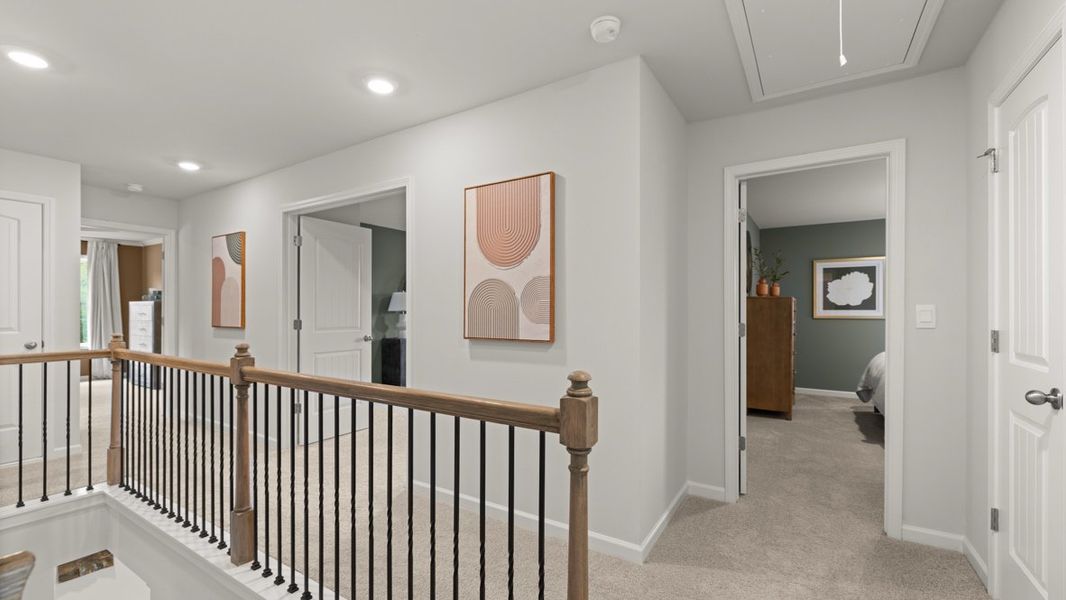 Furnished interior in a model home at Hamptons at Riverwood East in Dallas (Image 22).