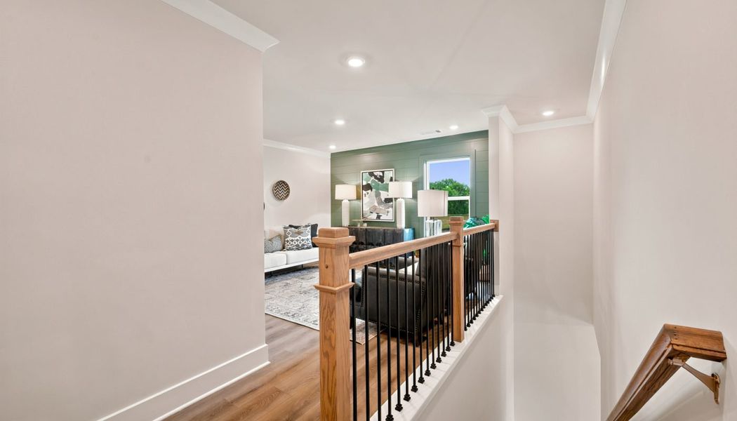 Furnished interior in a model home at Greenefield in Cartersville (Image 35).