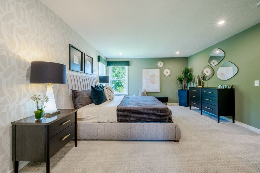 Furnished interior in a model home at Sage Woods in Dallas (Image 28).