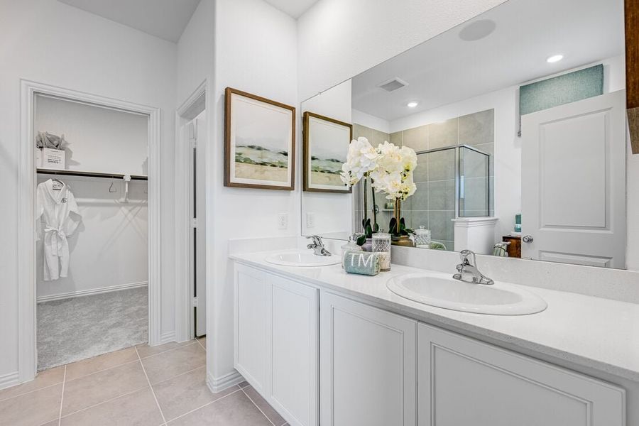 Furnished interior in a model home at Parks at Foster Crossing in Anna (Image 45).