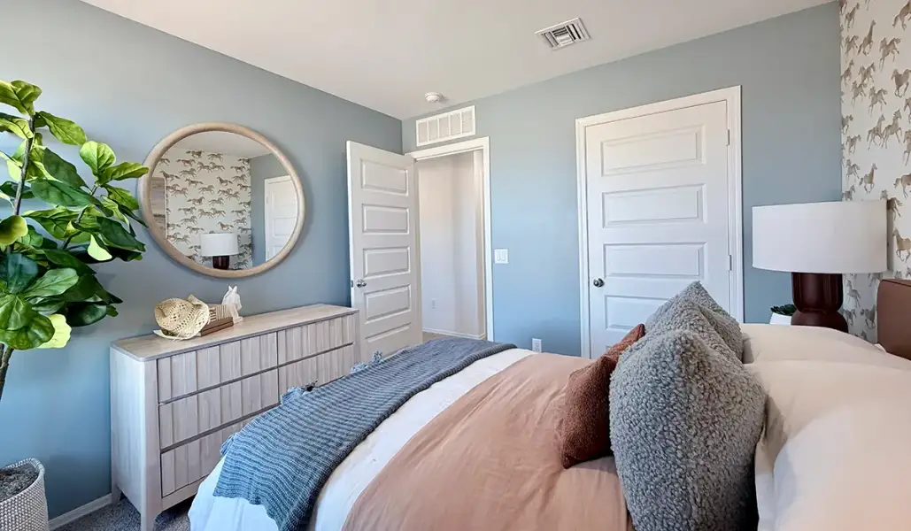 Furnished interior in a model home at Red Rock Village in Red Rock (Image 55).