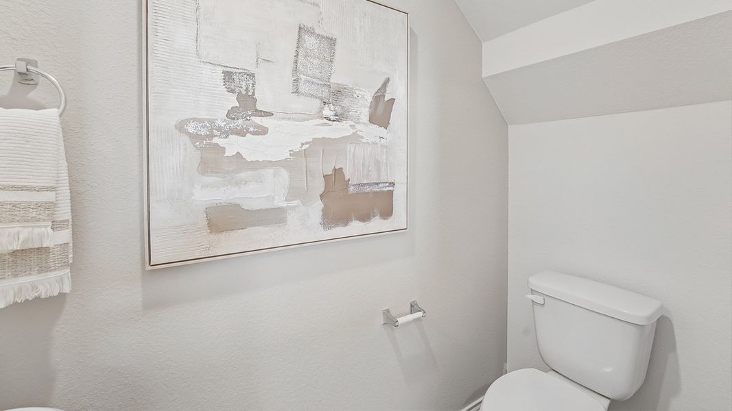 Furnished interior in a model home at Marigold in Kyle (Image 33).