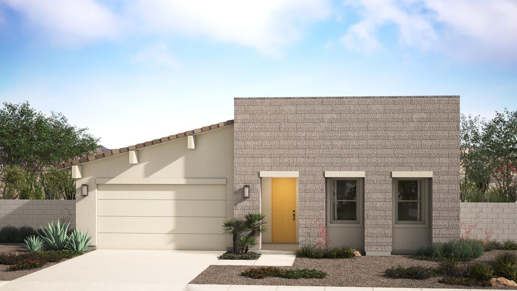 Mid Century Modern Elevation | Genoa | Harvest at Citrus Park | New Homes in Goodyear, AZ | Landsea Homes