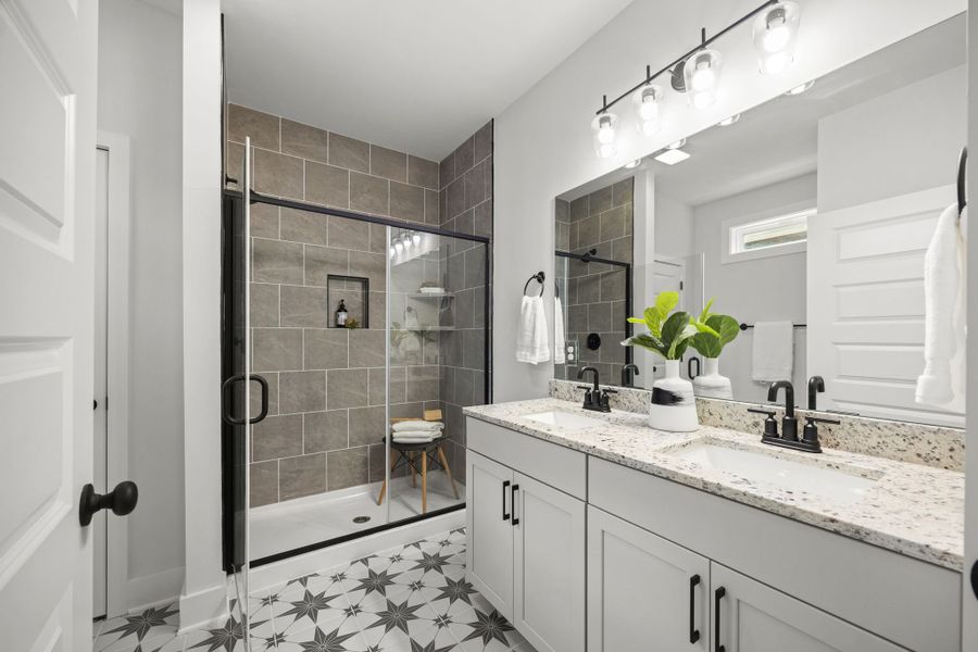 Furnished interior in a model home at Givens Park in Chattanooga (Image 24).